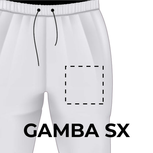 Posizione Ricamo Gamba Sx