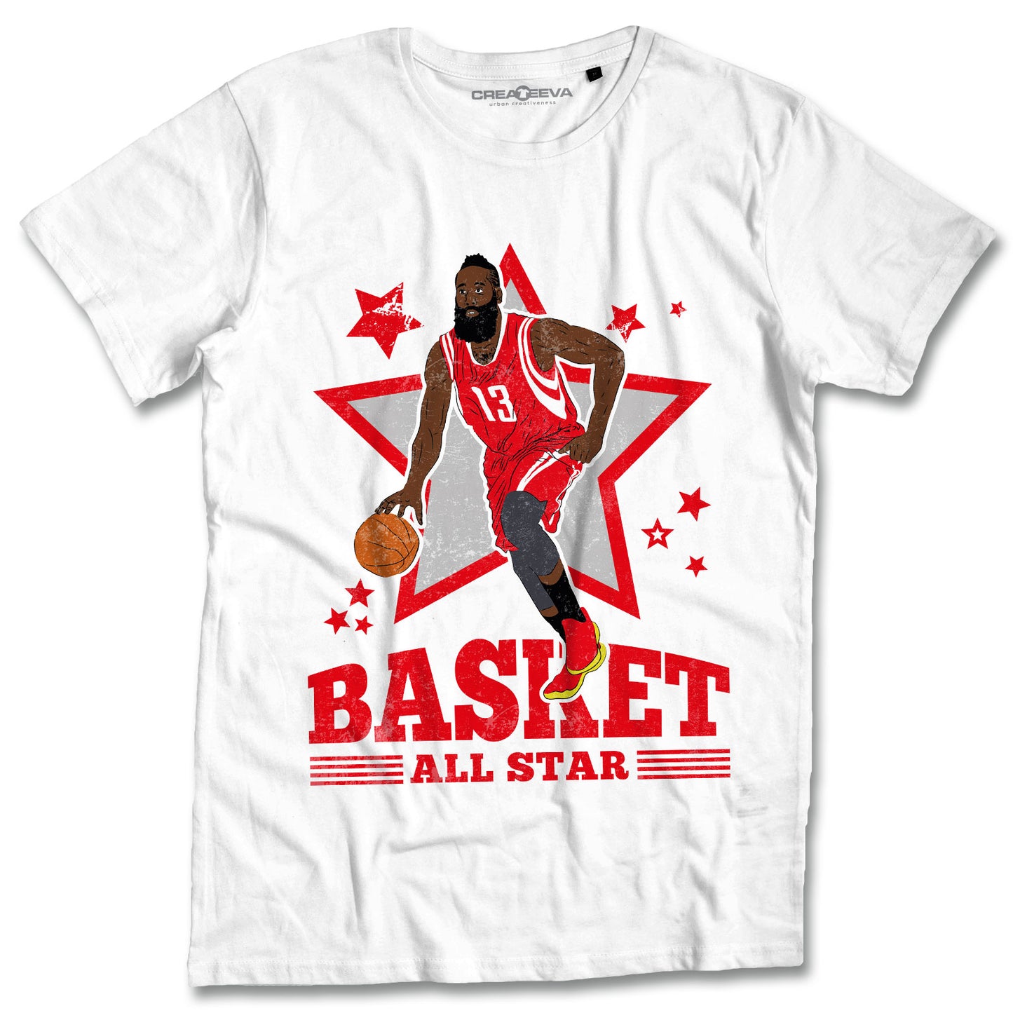 T-shirt Basket Maglietta Campioni Pallacanestro Maglia All Star