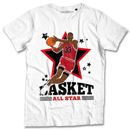 T-shirt Basket Maglietta Campioni Pallacanestro Maglia All Star