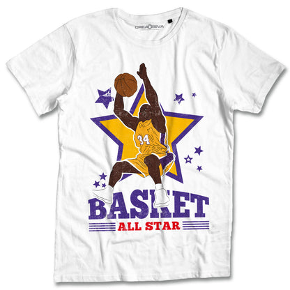 T-shirt Basket Maglietta Campioni Pallacanestro Maglia All Star