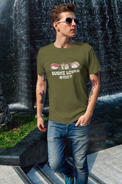 T-shirt Sushi Lover Maglietta POKE Maglia Giapponese